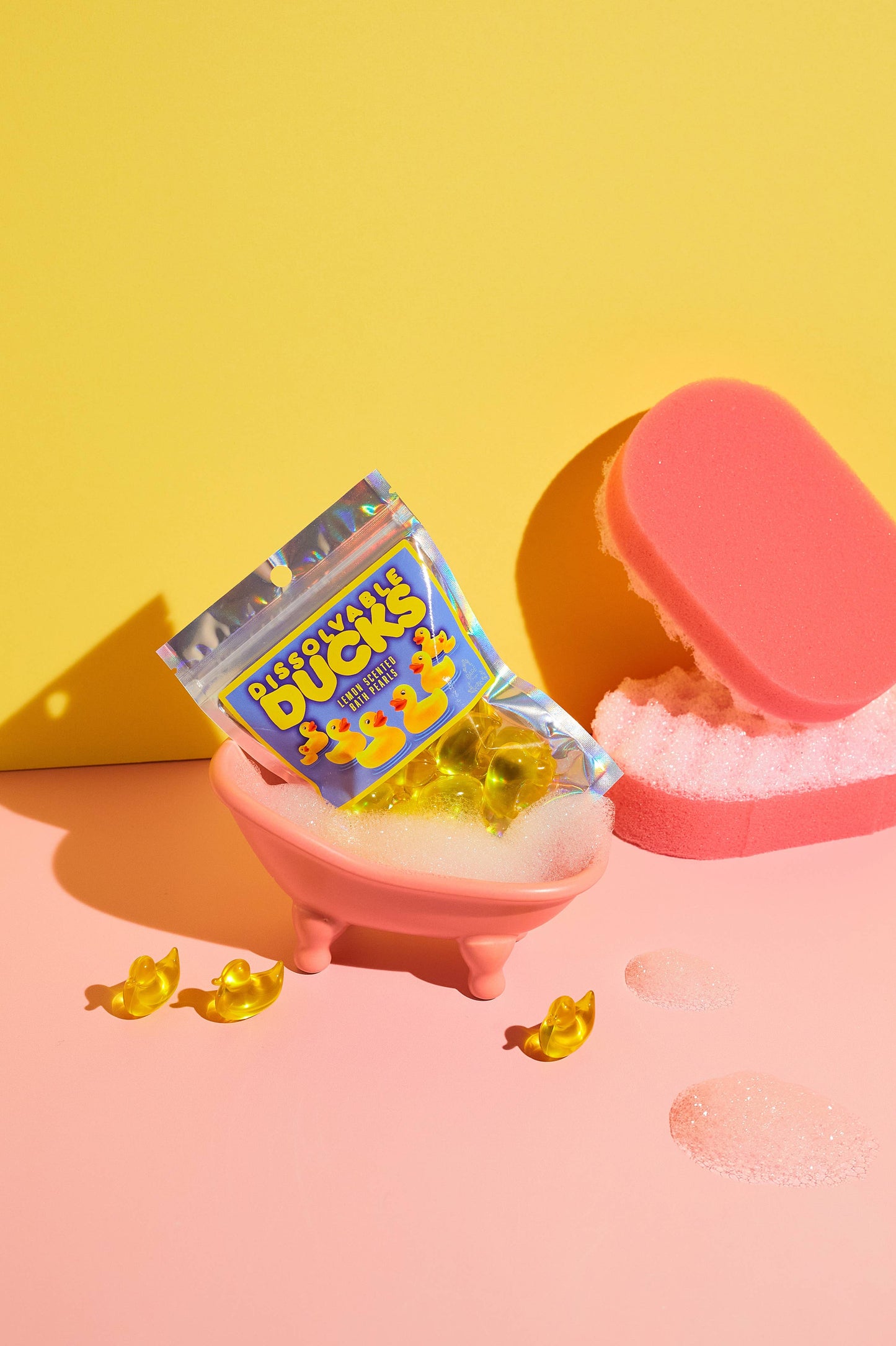 Bade perler med ænder - Citron