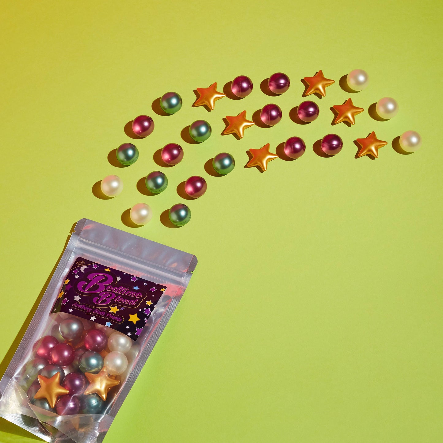 Badeperler Bedtime Blend - 30 lækre badeperler med Lavendel, kokosnød og lotus.