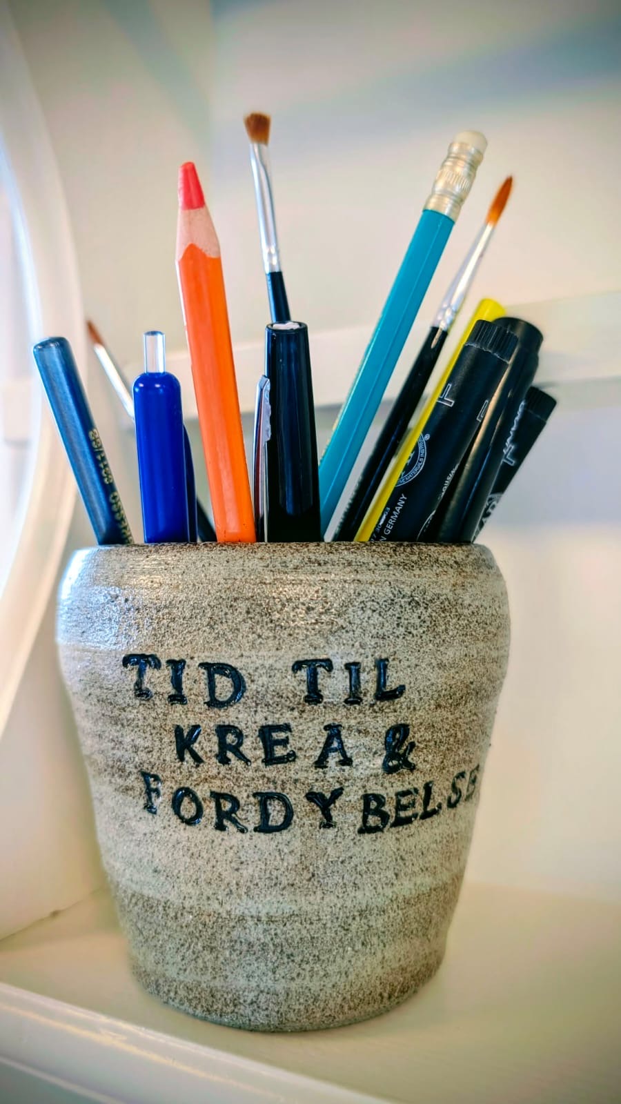 Citat krukke - Tid til krea og fordybelse💛