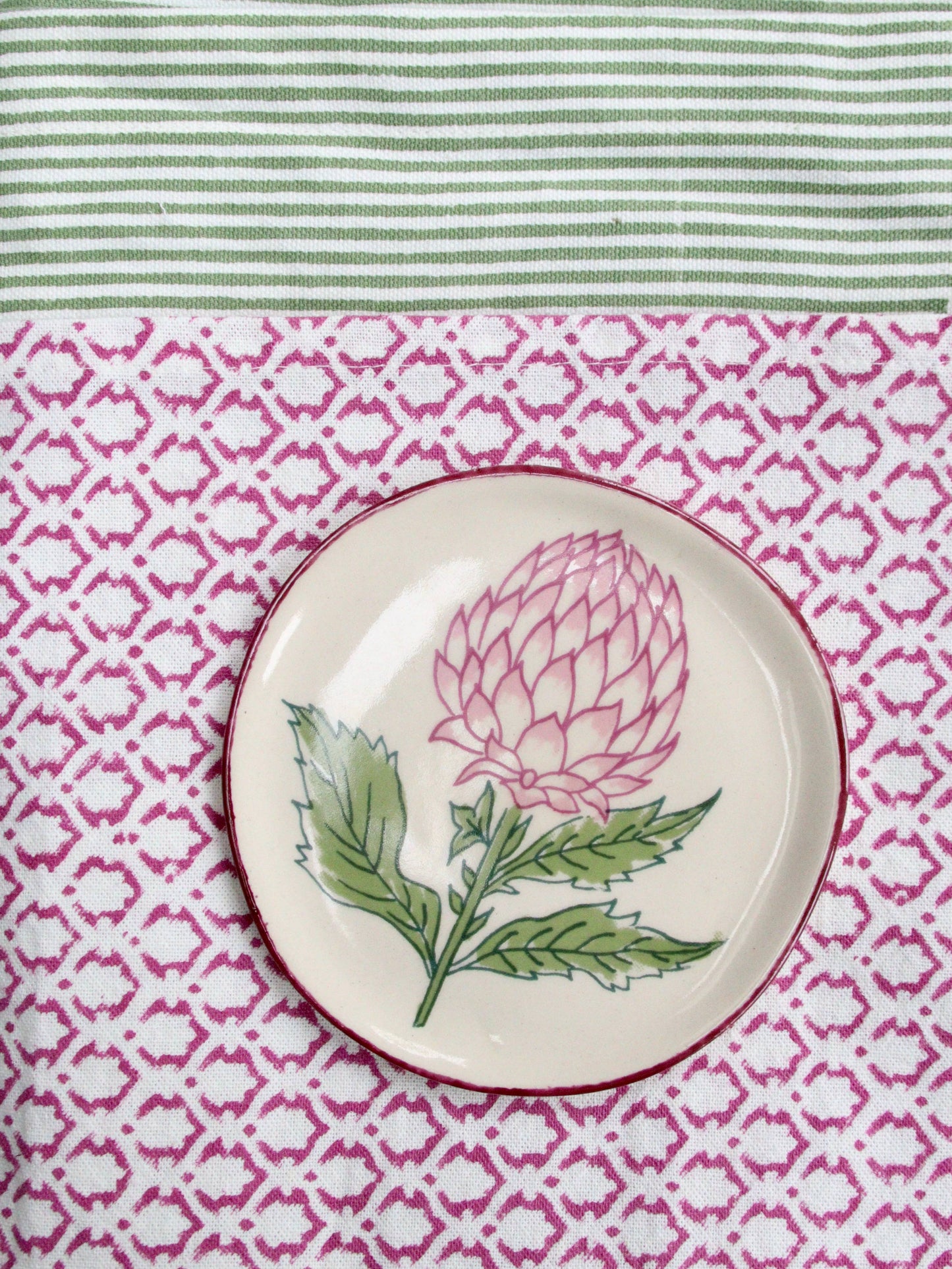 Mini håndlavede tallerkener - Sæt med 4 tallerkener