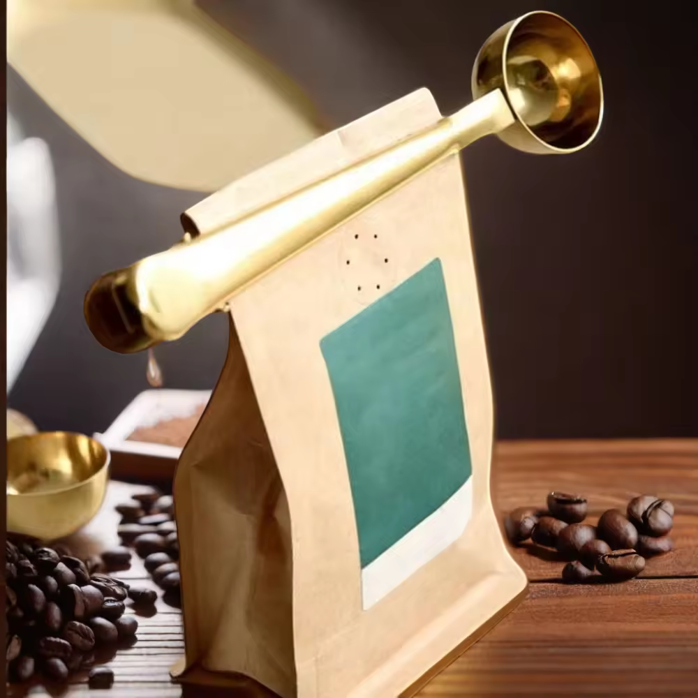 Kaffe/ Te poseklemme med måleske