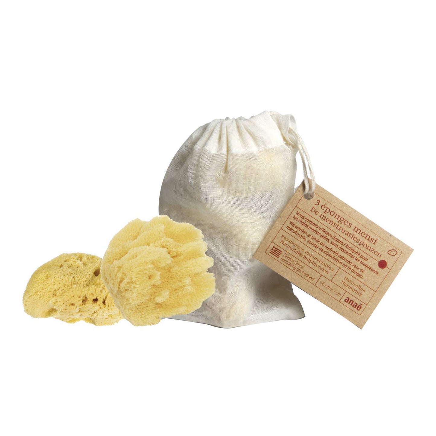 Menstruationssvampe (Sæt med 3) - Anaé