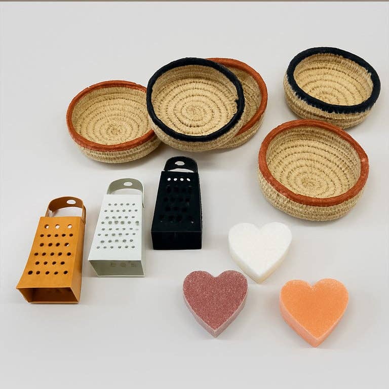 Raffia Mini skål i sort