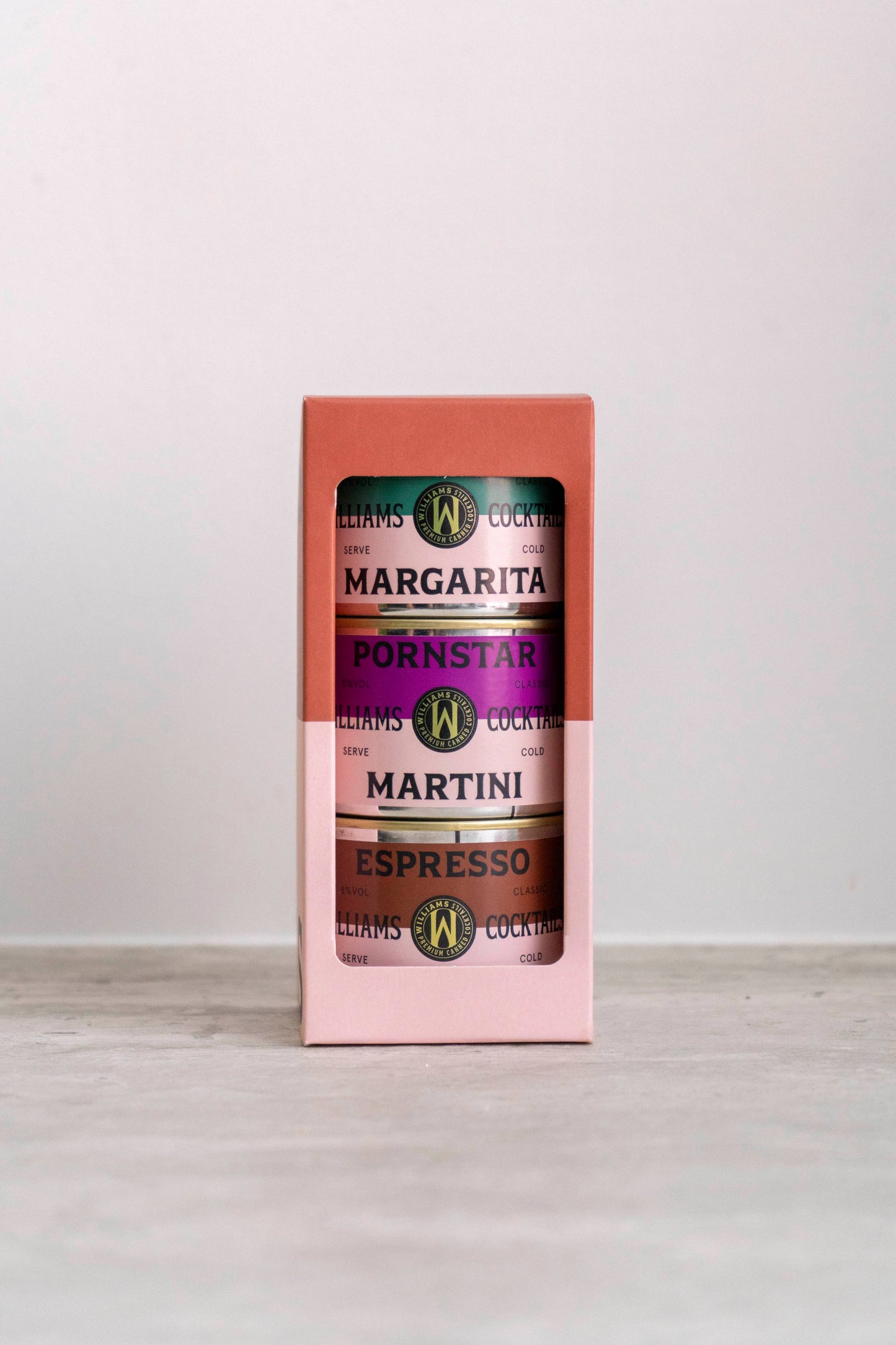 Gaveæske med 3 forskellige Cocktails