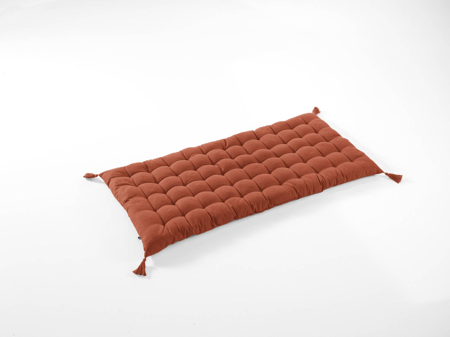 KALA Terracotta gulvmadras med kvaster 60 x 120 cm