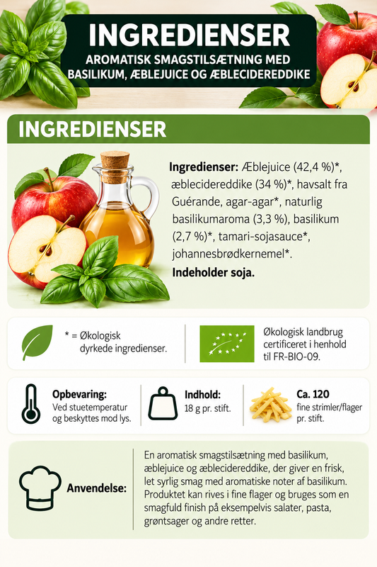 Økologisk krydderblyant med basilikum 🌿