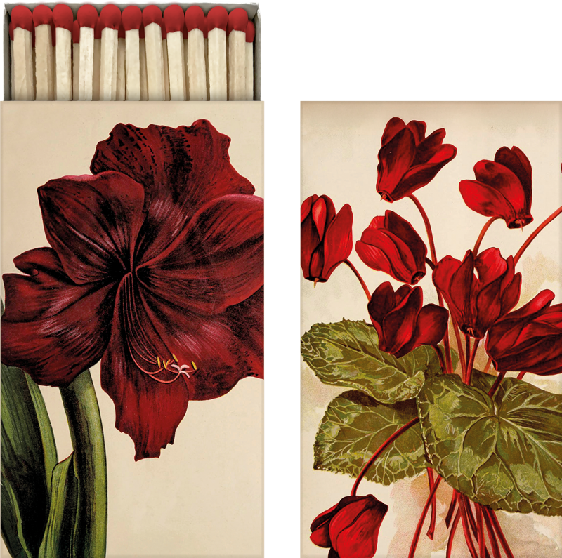 Tændstikker med jule motiv.