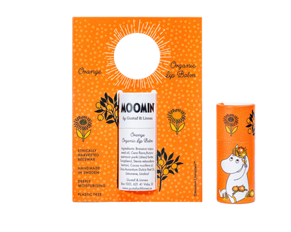 Moomin fra Gustaf och Linnea - Læbepomade med smag af appelsin