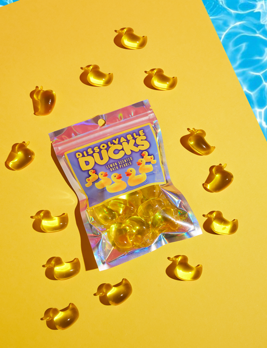 Bade perler med ænder - Citron