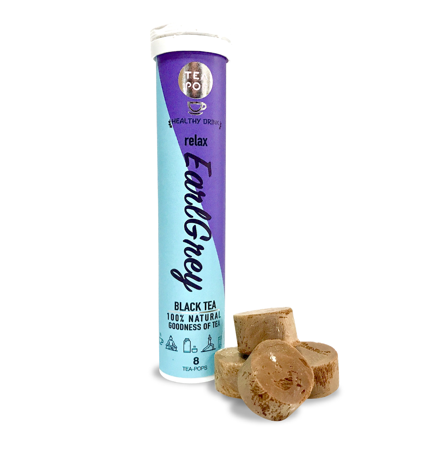 Earl Grey Tea-Pop rør med 8 stk.