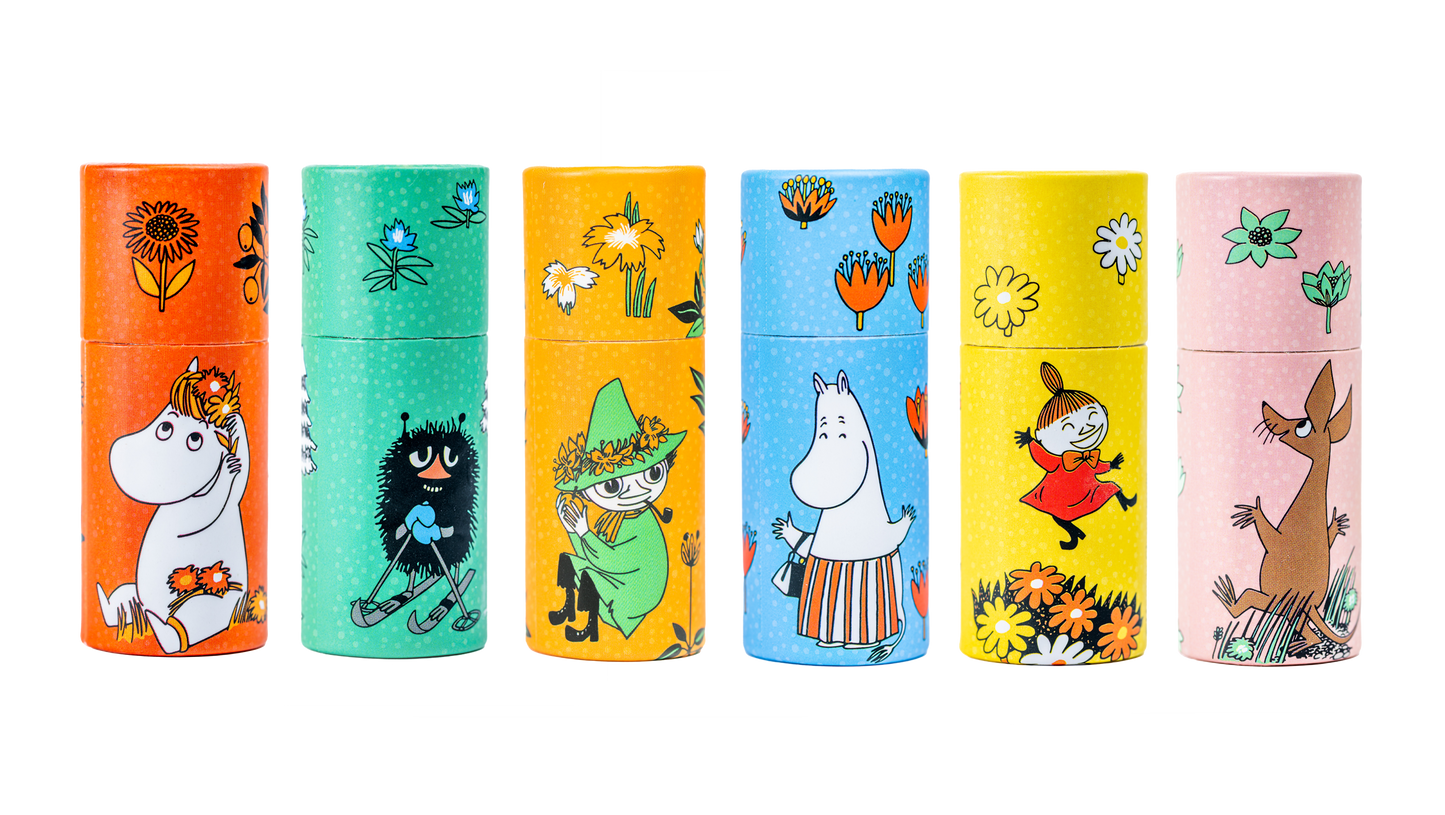 Moomin fra Gustaf och Linnea - Læbepomade med smag af appelsin