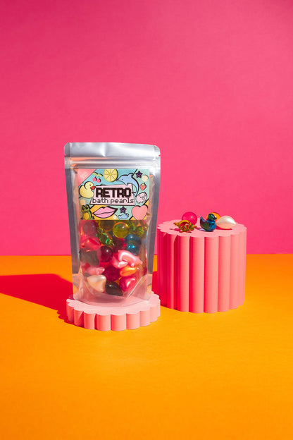 Retro 90´er pakke med 30 lækre badeperler - Retro Mix