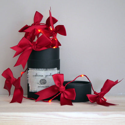 Satin sløjfe lyskæde