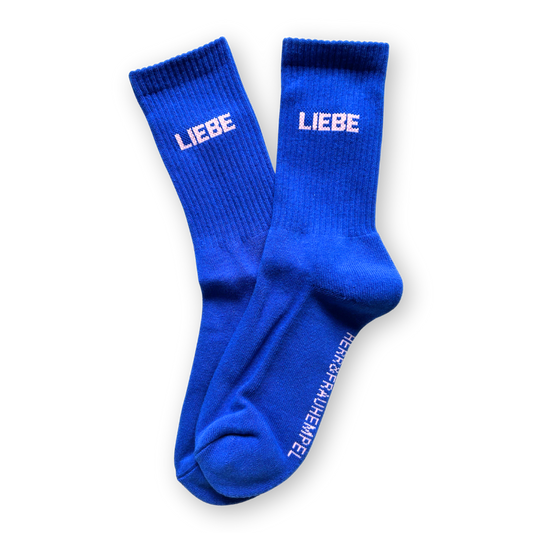Sokker - LIEBE ❤️ blå kærlighed