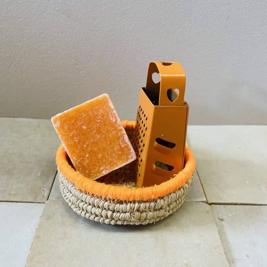 Raffia Mini skå i Orange