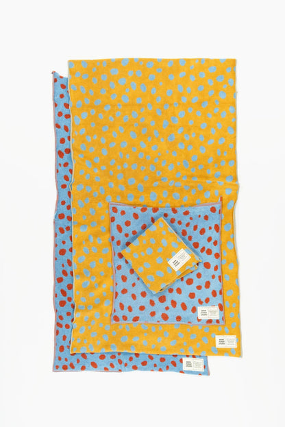 Håndklædesæt med 2 stk - GUL