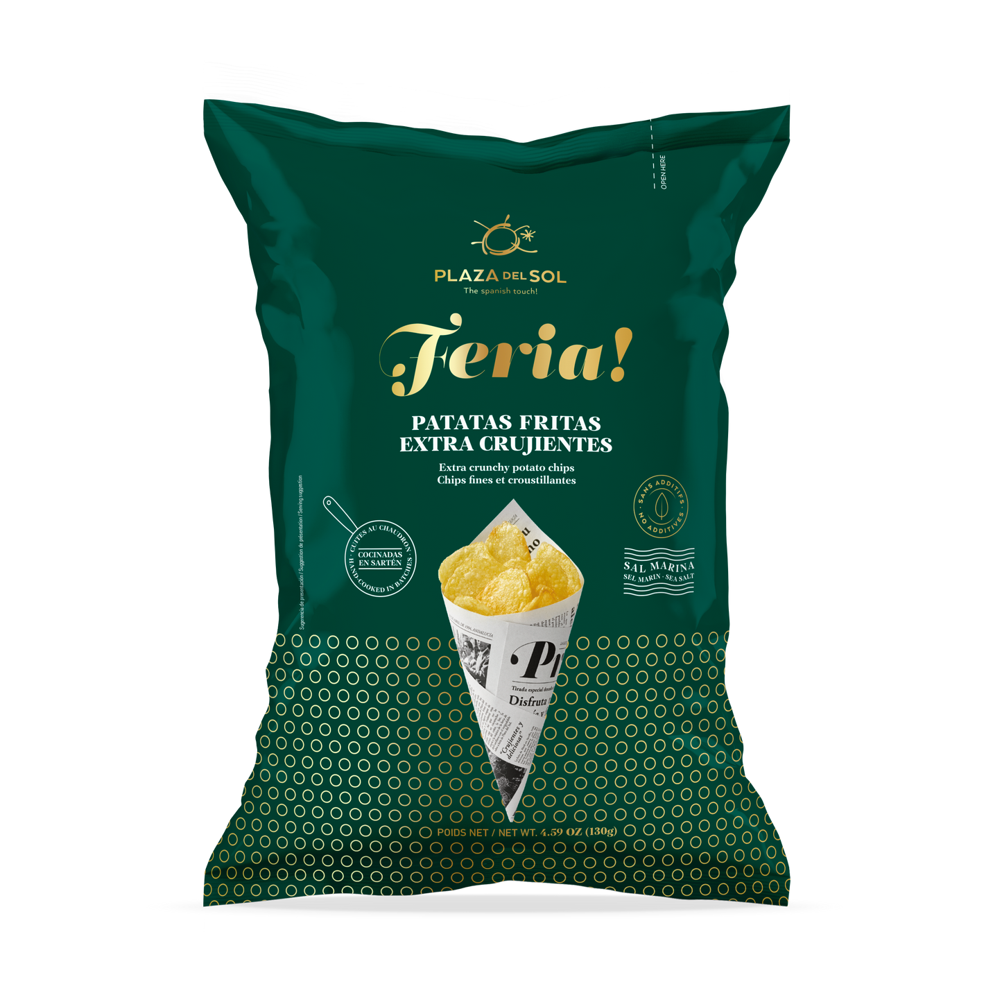 Kartoffelchips Feria! (Ekstra sprøde) 130 g