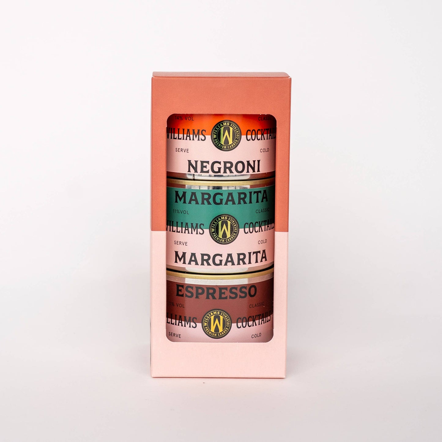 Gaveæske med 3 forskellige Cocktails