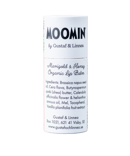 Moomin fra Gustaf och Linnea - Læbepomade med bivoks, morgenfrue og honning