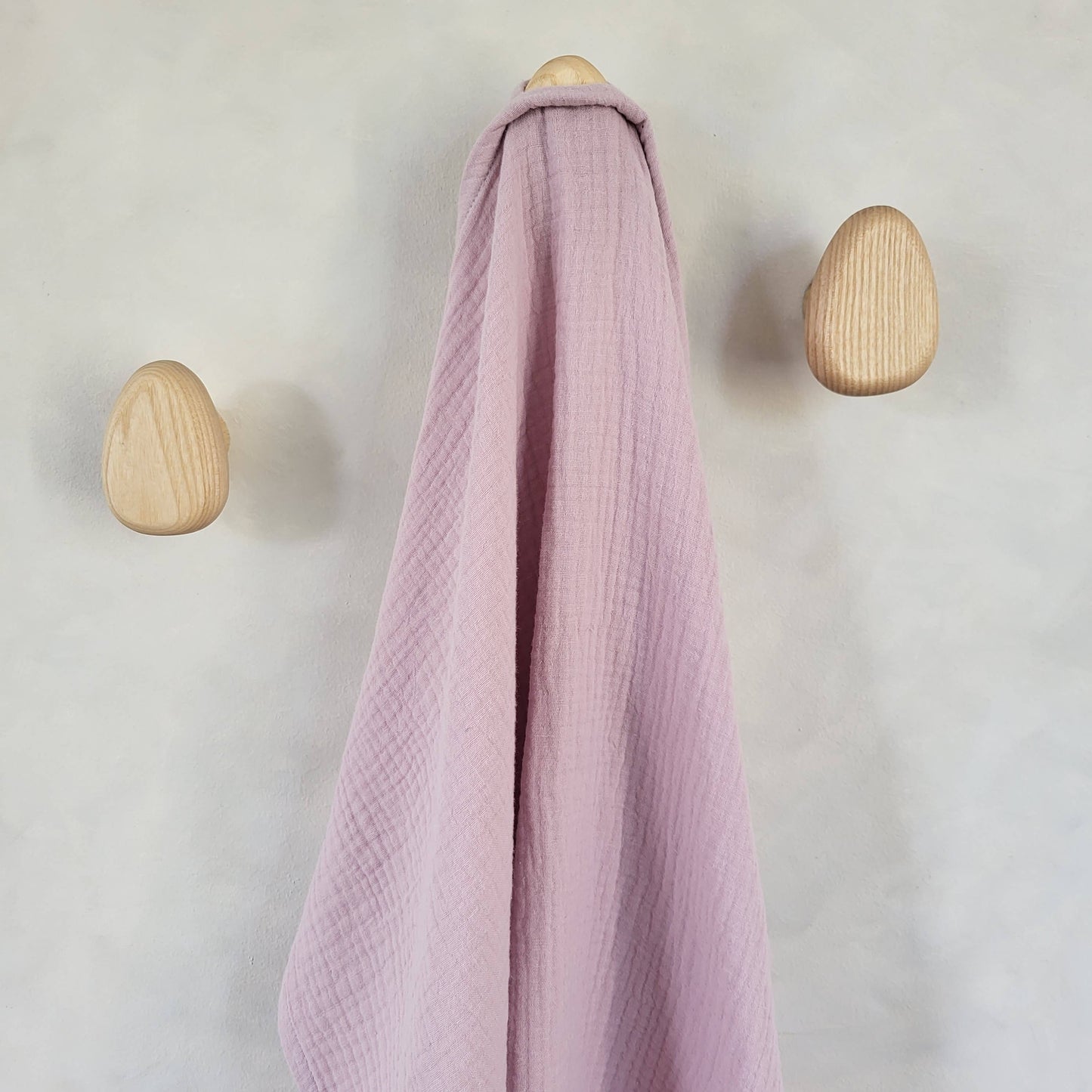 Viskestykke i muslin bomuld - Lyserød størrelse 50 x 70 cm