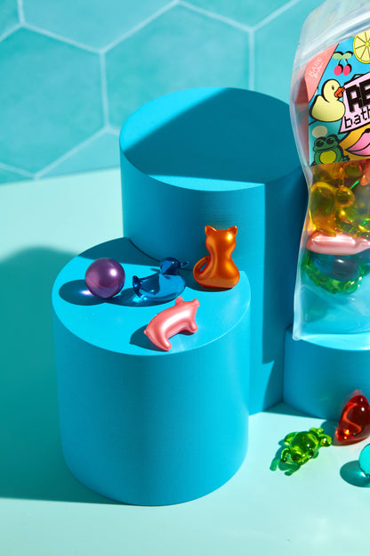 Retro 90´er pakke med 30 lækre badeperler - Retro Mix