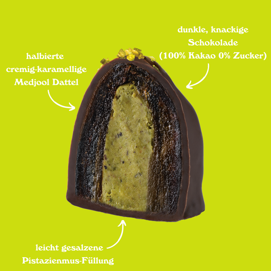 Dadelchokolade: Bomba di Pistacchio (øko)