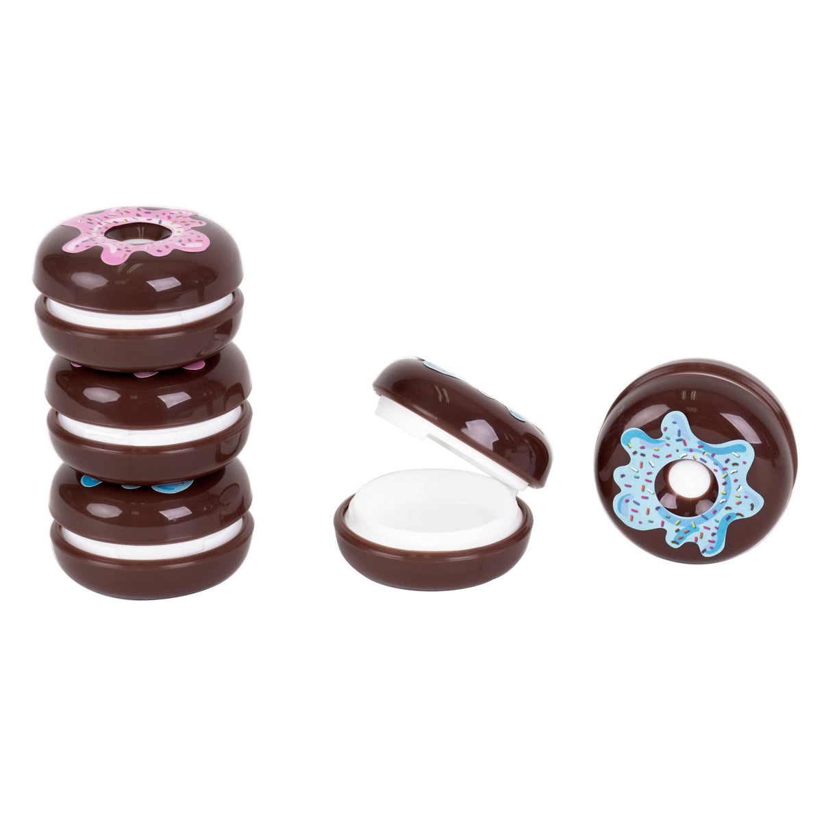 Donutformede æsker sæt med 4 🍩