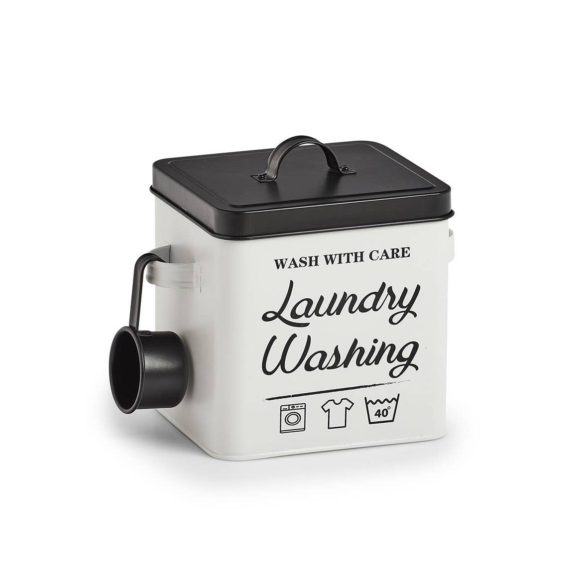 Metalbeholder til vaskepulver "Laundry"