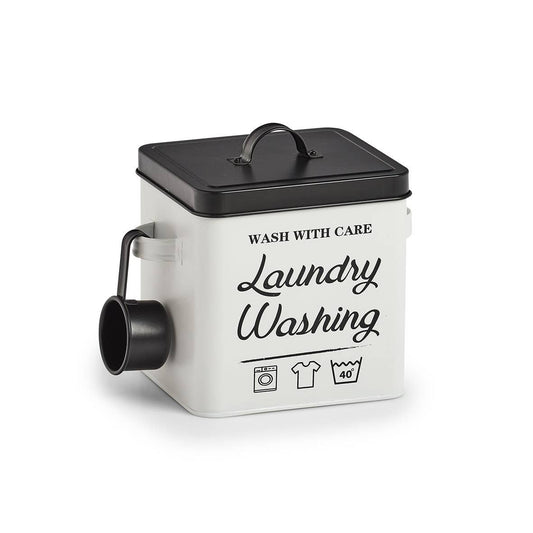 Metalbeholder til vaskepulver "Laundry"