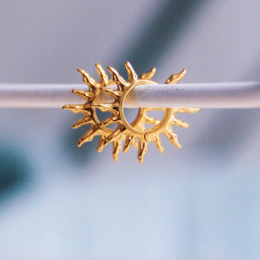 Creol øreringe i rustfrit stål - Sol ☀️