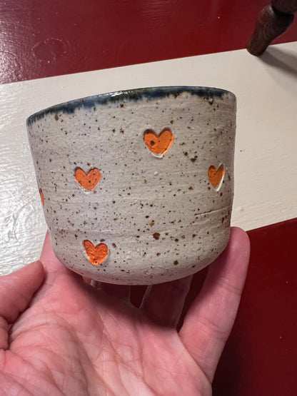 Unika keramik kop - Heart splash