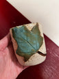 Unika keramik kop - Green leaf