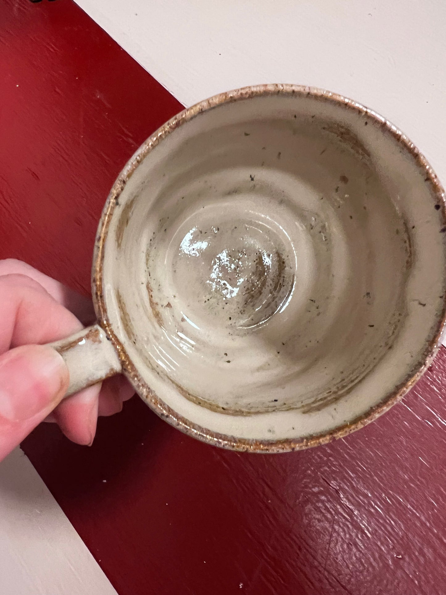 Unika keramik kop med hank - Earth Soils