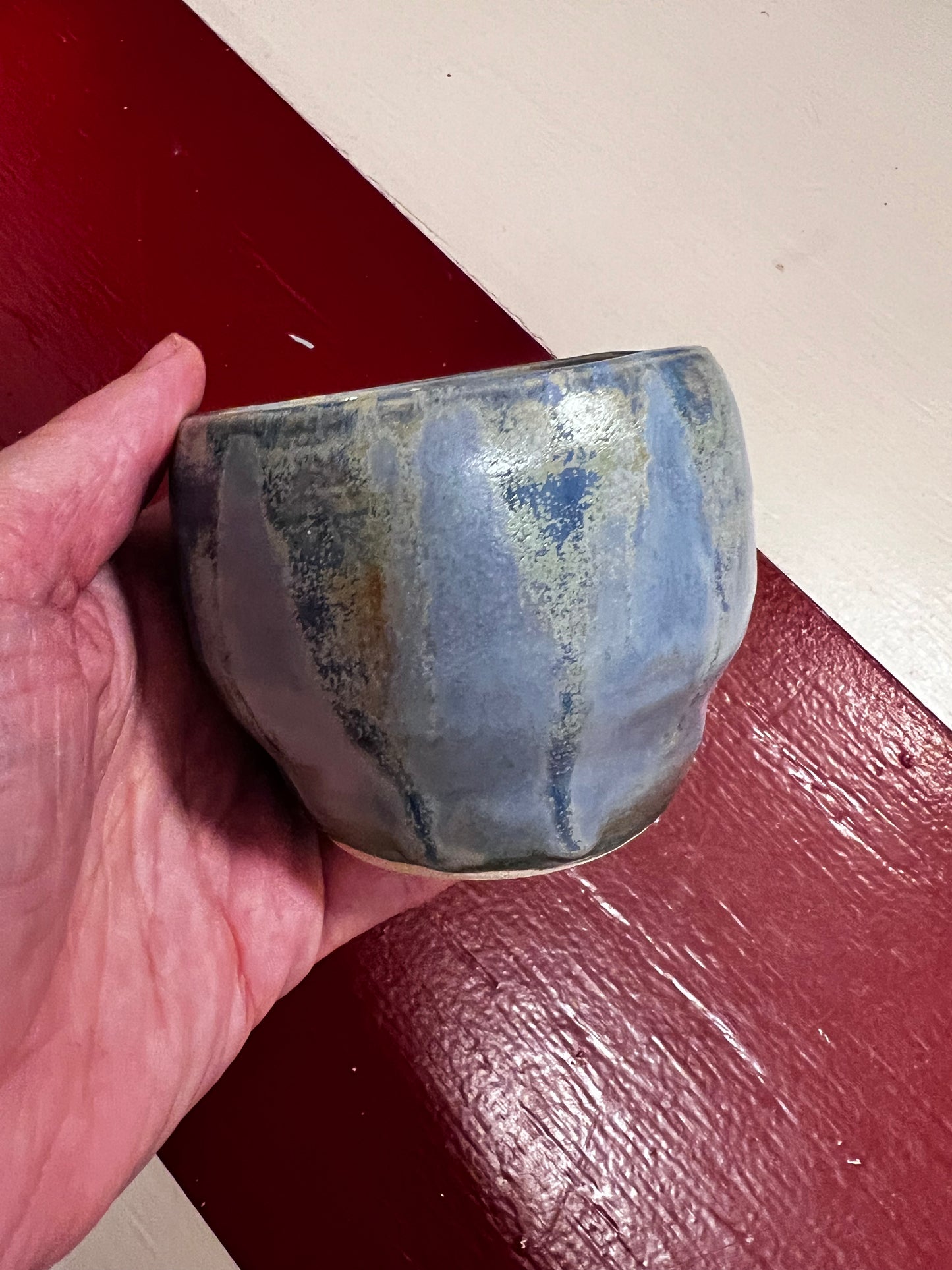 Unika keramik kop - Blue mist