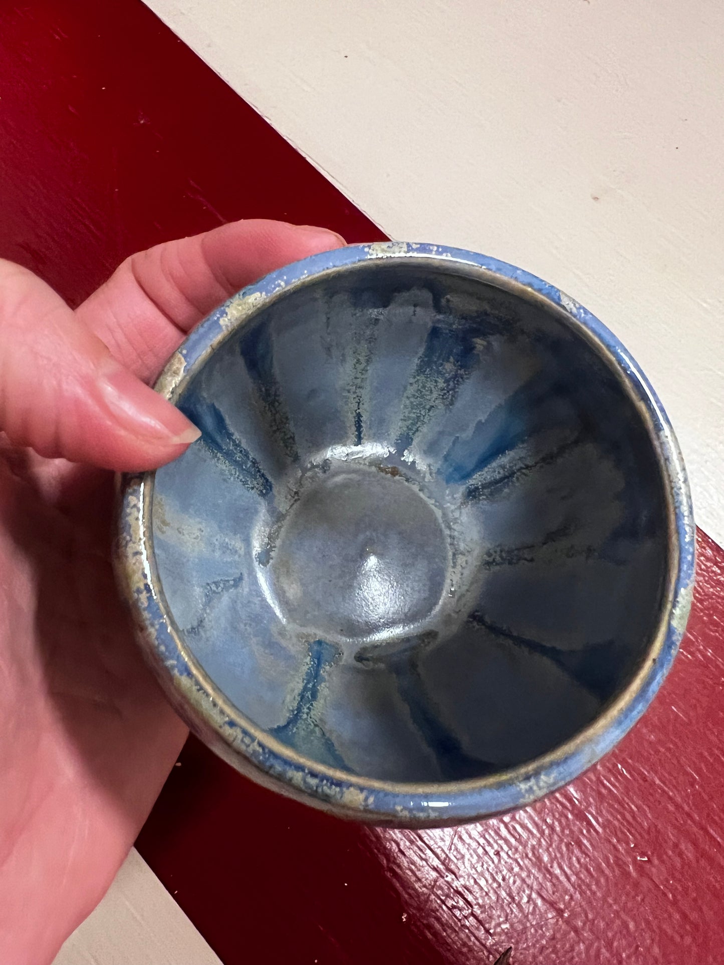 Unika keramik kop - Blue mist