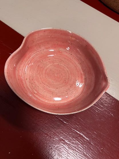 Unika keramik skål - Pink pour bowl