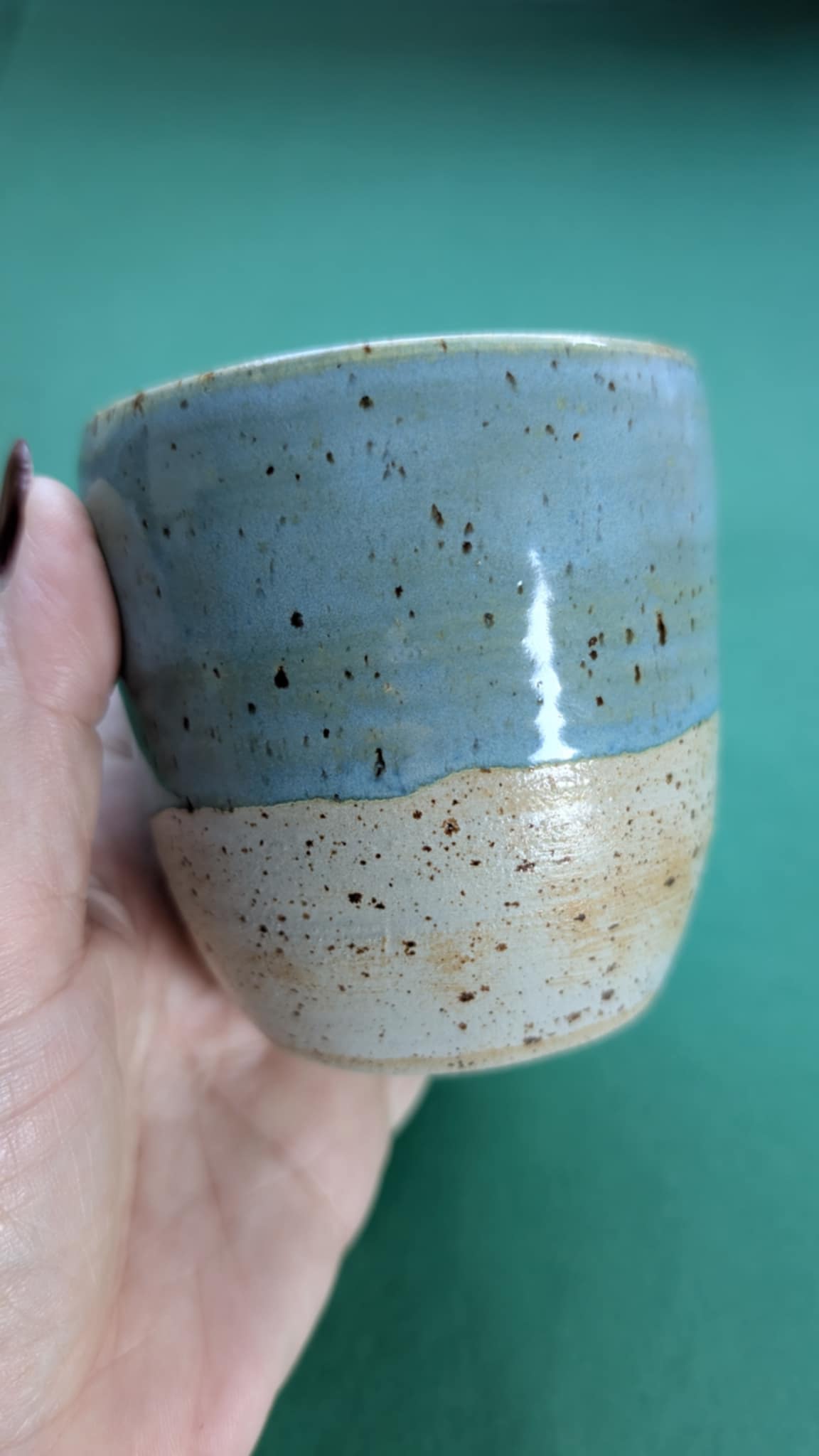 Unika keramik kop - Blå drømme