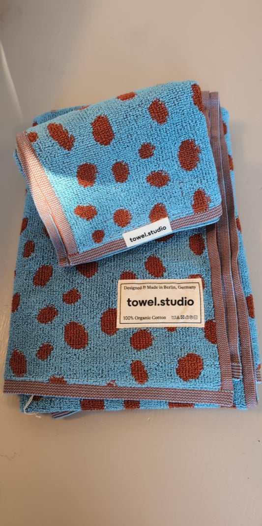 Håndklædesæt med 2 stk - BLÅ