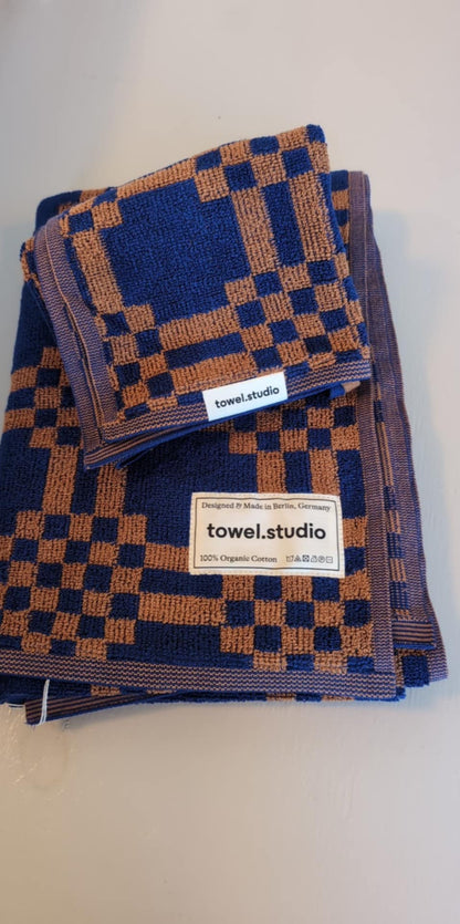 Håndklædesæt med 2 stk - AZURBLÅ