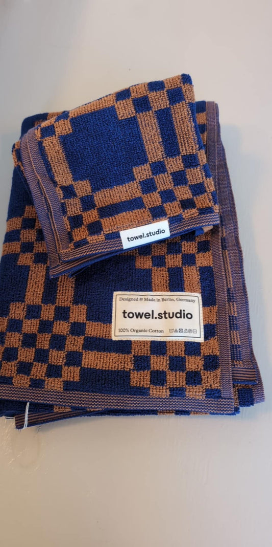 Håndklædesæt med 2 stk - AZURBLÅ