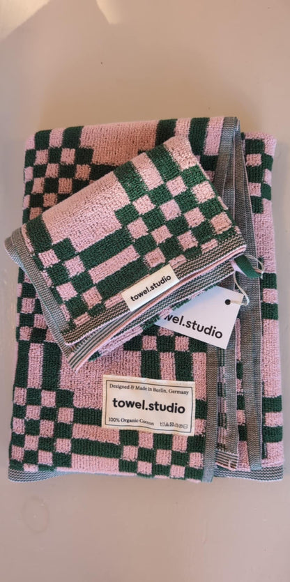 Håndklædesæt med 2 stk - LYSERØD