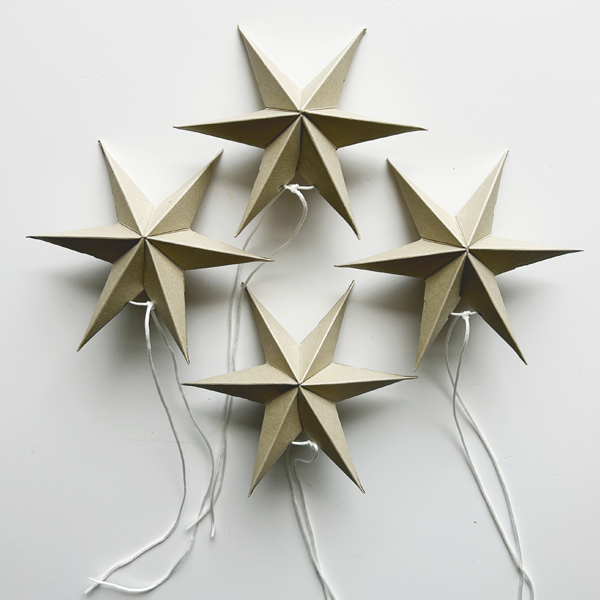 NoordLiving - Julestjerne i Papir - Sæt med 2 stk.