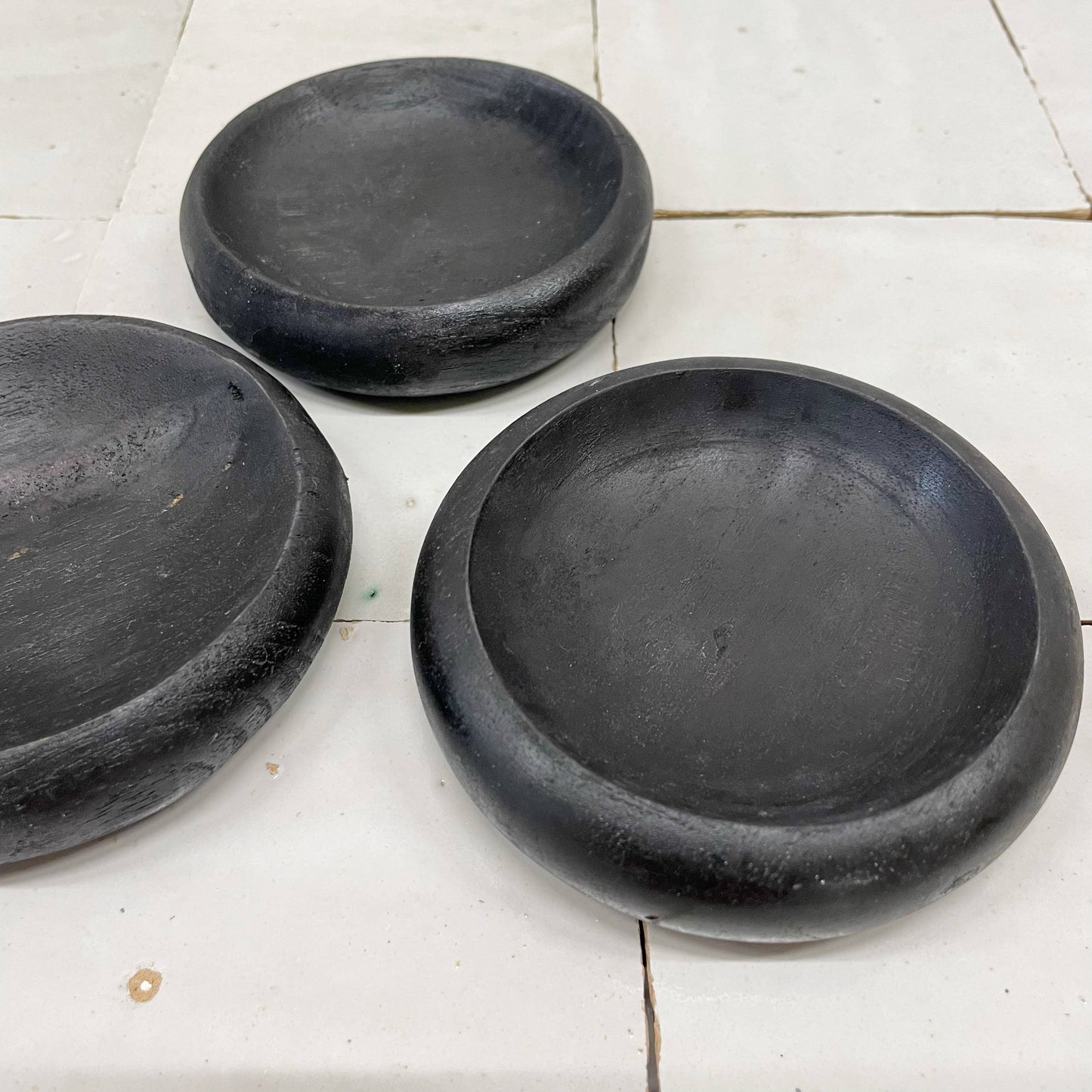 Skål Teak Bali i Sort