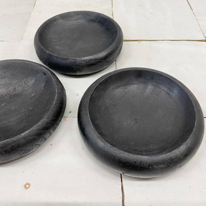 Skål Teak Bali i Sort