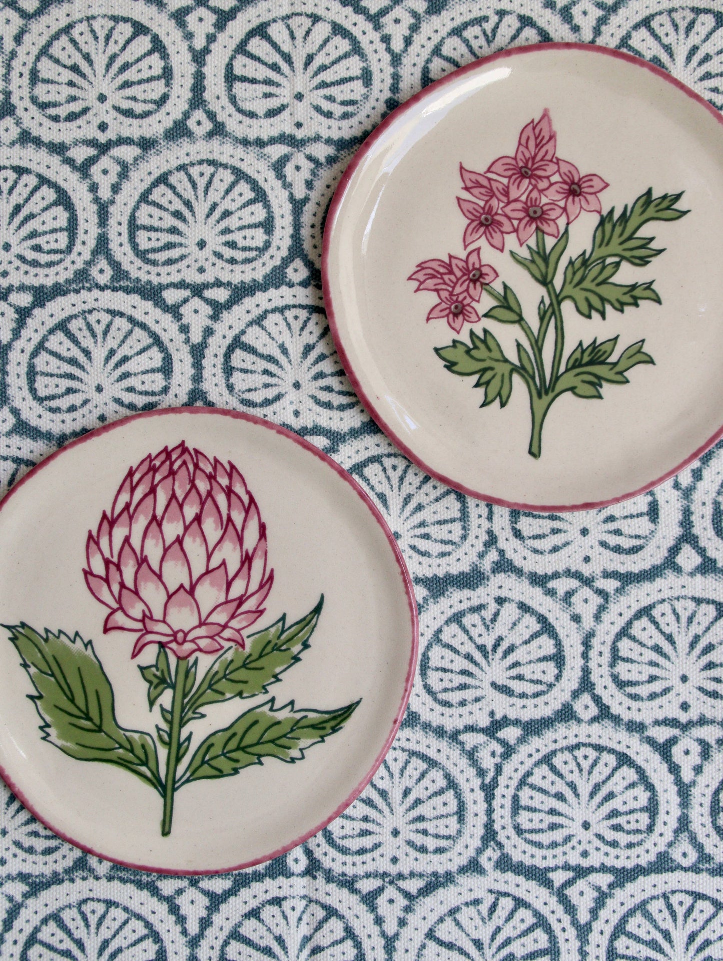 Mini håndlavede tallerkener - Sæt med 4 tallerkener