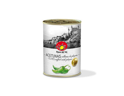 Grønne oliven fyldt med jalapeñopasta 280 g