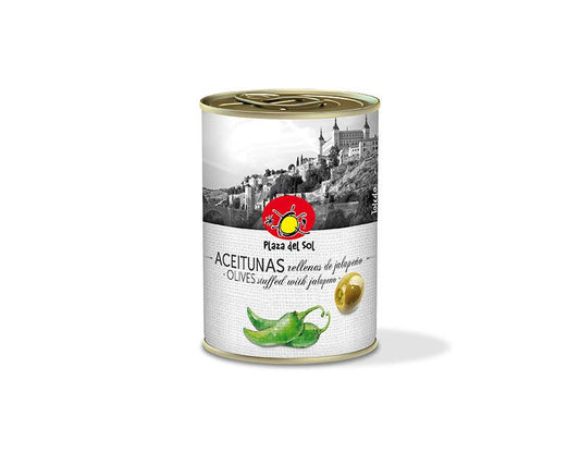 Grønne oliven fyldt med jalapeñopasta 280 g