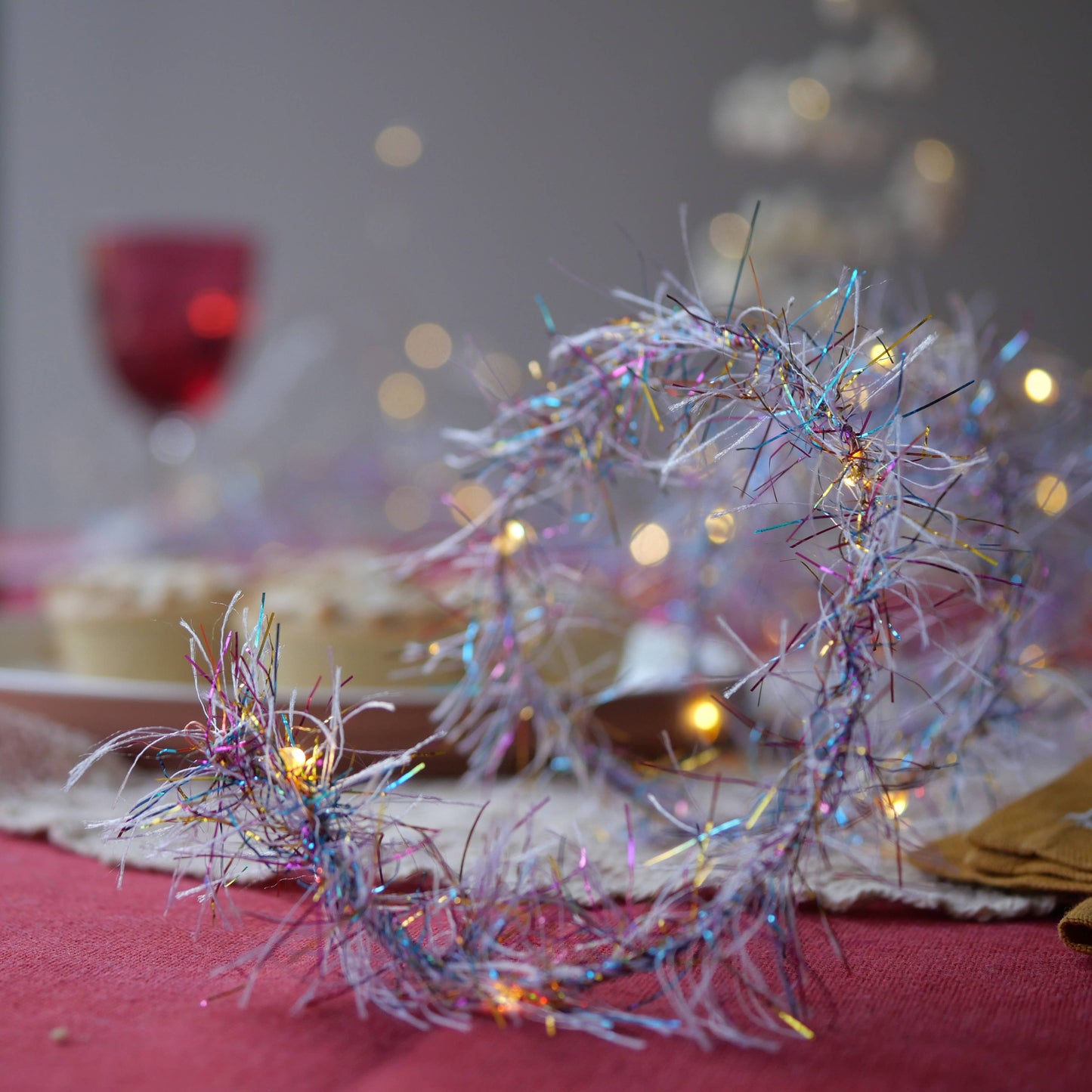 Festlig sølv Lyskæde