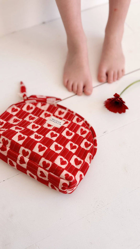 Rødt Hjerte Makeup/ Toilet taske ❤️