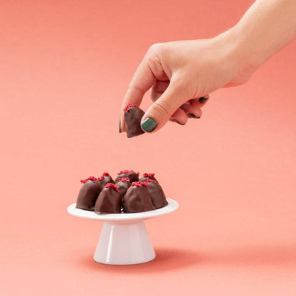 Daddelpraliner: Hindbærcreme (Øko)